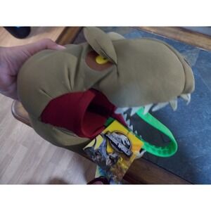 Jurassic Park World Easter Halloween Basket ‎ Universal Dinosaur Head Plush NWT